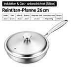 Reintitan-Pfanne 26 cm Maße